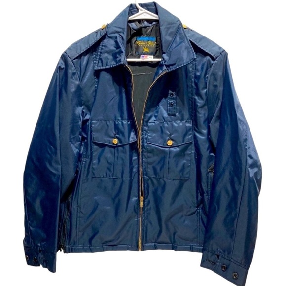 Vintage Spiewak Nylon Blue Security-Law Enforcement Jacket - Picture 1 of 8